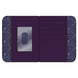 Portefeuille Loungefly Yzma Kitty ouvert montrant les compartiments pour cartes et billets