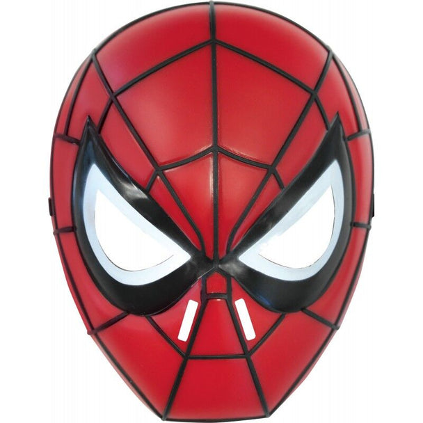Masque enfant Spiderman Marvel rouge et noir avec motifs de toile d'araignée par RUBIES
