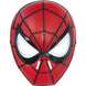 Masque enfant Spiderman Marvel rouge et noir avec motifs de toile d'araignée par RUBIES