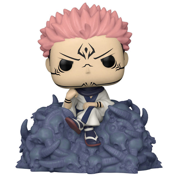 Figurine POP Deluxe de Sukuna de Jujutsu Kaisen vue de face avec détails précis et couleurs vives