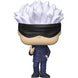 Figurine Funko POP Gojo Satoru de Jujutsu Kaisen en vinyle de 9 cm, présentée dans sa boîte cadeau officielle