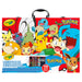 Mallette d'artiste Crayola Pokemon ouverte montrant crayons et feutres colorés avec design Pokemon