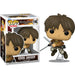 Figurine Funko POP Eren Jaeger d'Attack On Titan vue de face en vinyle 9 cm dans sa boîte cadeau