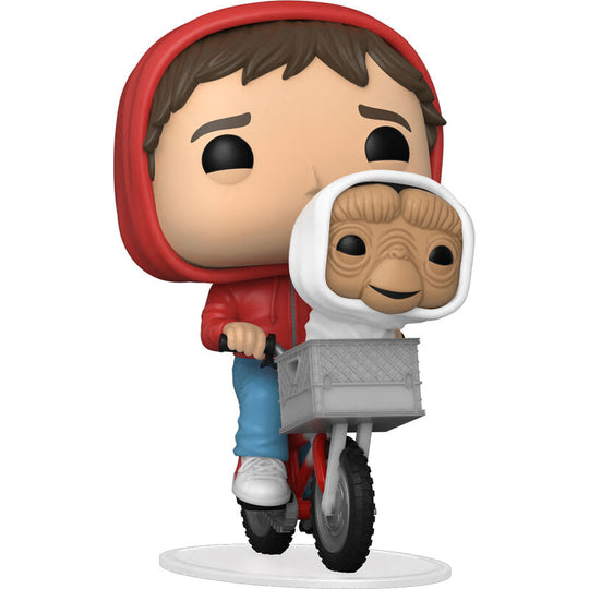 Boîte cadeau officielle contenant la figurine Funko POP E.T. & Elliott, vue de face avec détails colorés