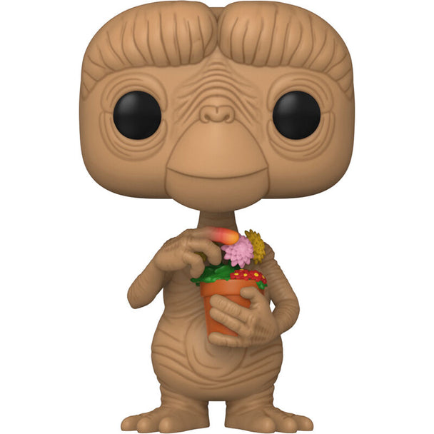 Détail de la figurine Funko POP E.T. tenant des fleurs, édition spéciale 9 cm