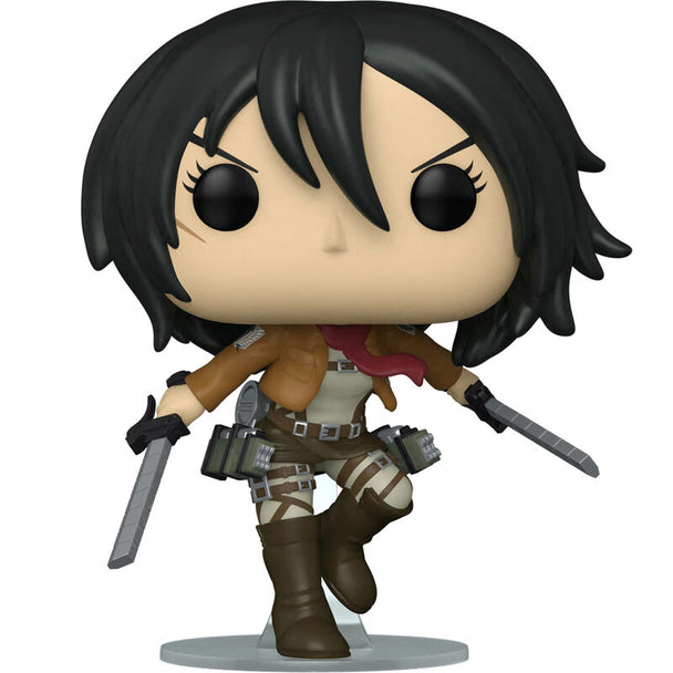 Boîte cadeau de la figurine Funko POP Mikasa Ackermann, idéale pour collection et protection