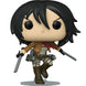 Boîte cadeau de la figurine Funko POP Mikasa Ackermann, idéale pour collection et protection