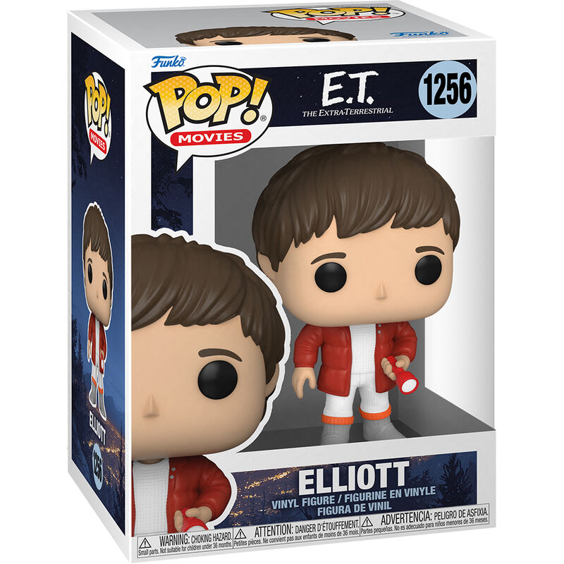 Packaging collector de la figurine Funko POP E.T. The Extra-Terrestrial, boîte transparente et design coloré