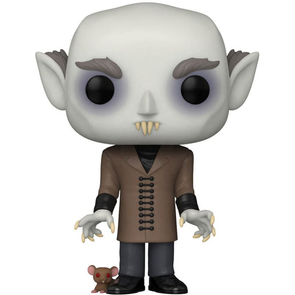 Détail de la tête de la figurine Nosferatu Funko POP avec expression effrayante