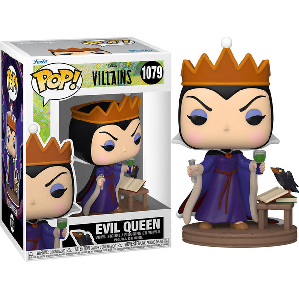 Figurine Funko POP Queen Grimhilde vue de face avec détails précis du visage et costume