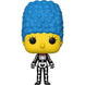 Figurine Funko POP de Marge Simpson en version squelette, vue de face dans sa boîte cadeau transparente