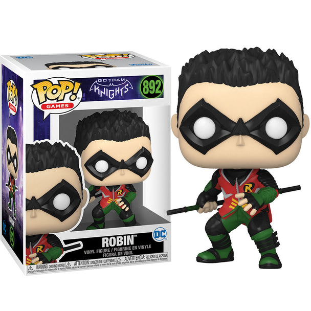 Figurine Funko POP Robin Gotham Knights DC Comics en vinyle de 9 cm dans sa boîte vitrine transparente