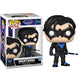 Figurine Funko POP Nightwing de Gotham Knights DC Comics vue de face avec détails des couleurs et costume