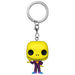 Porte-clés Funko Pocket POP Jack Skellington en gros plan avec détails précis du visage et costume noir et blanc