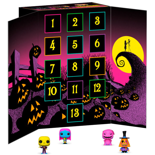 Zoom sur une figurine POP de poche Nightmare Before Christmas incluse dans le calendrier de l'Avent Funko