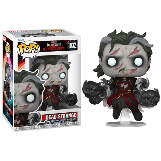 Figurine Funko POP Doctor Strange Dead Strange Marvel en vinyle de 9 cm vue de face avec détails soignés