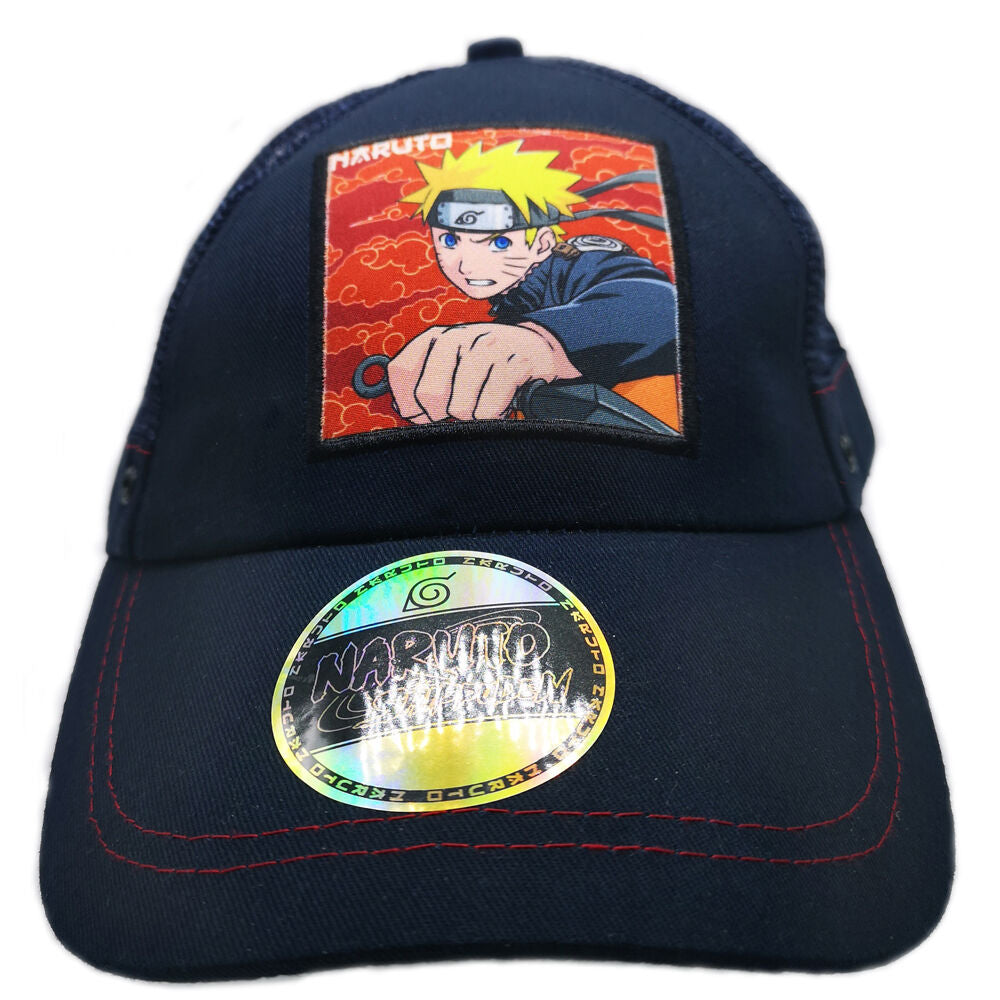 Vue latérale de la casquette Naruto junior PIERROT avec détails de couture