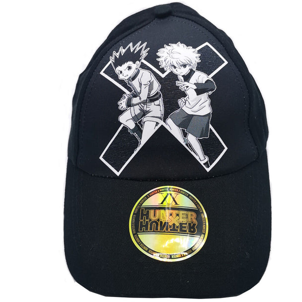 Vue de face de la casquette junior Hunter X Hunter taille 56-58 avec logo Creageek Multivers