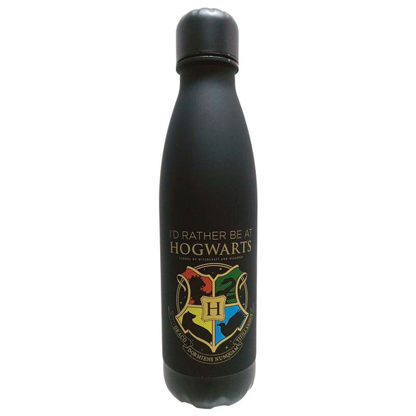 Gourde en aluminium Harry Potter Hogwarts avec logo officiel KIDS LICENSING, design coloré et pratique pour enfants.