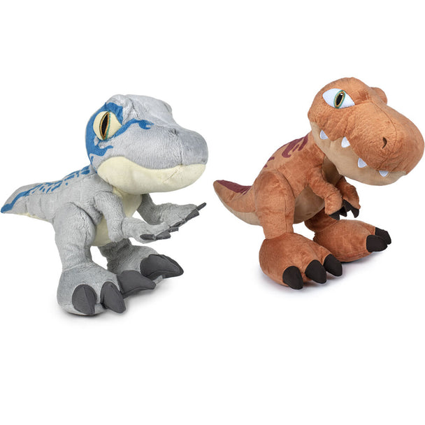 Peluche Jurassic World PLAY BY PLAY de 46 cm vue de face avec détails réalistes