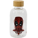 Bouteille en verre borosilicaté Marvel Deadpool 620ml vue de face avec bouchon hermétique
