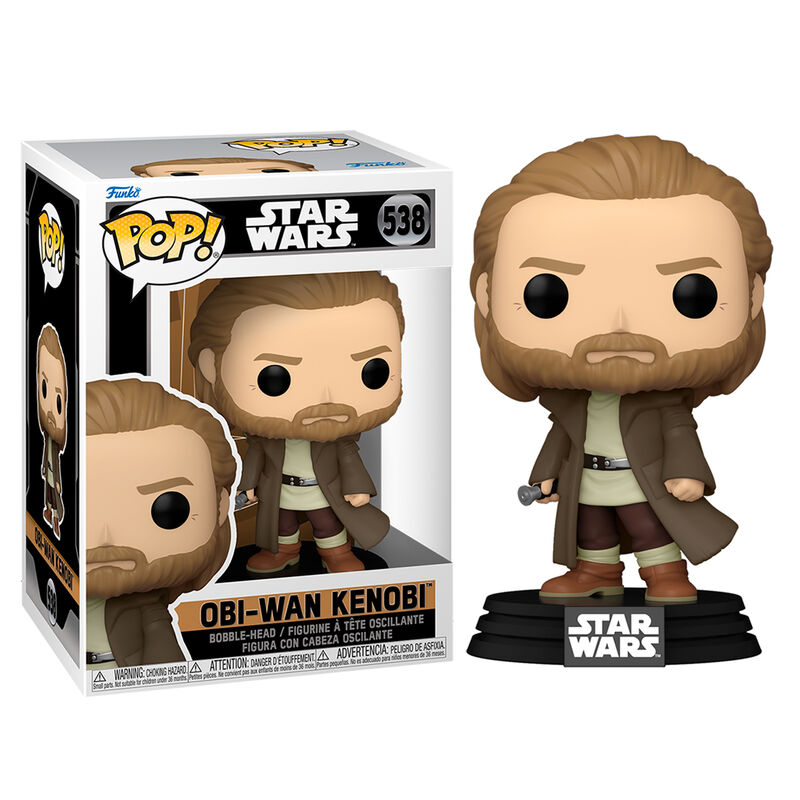 Figurine Funko POP Obi-Wan Kenobi de 9 cm en vinyle avec détails précis et couleurs vives