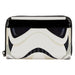 Portefeuille Loungefly Star Wars lenticulaire fermé avec design détaillé en cuir vegan et fermeture éclair avec charm en émail