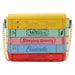 Vue de face du sac bandoulière Loungefly Disney Princess Books Classics en cuir vegan avec chaîne dorée