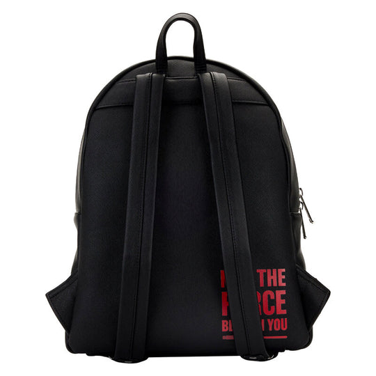 Détail des bretelles ajustables confortables du sac à dos Loungefly Star Wars Trilogie Préquelle
