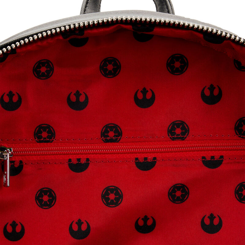 Poches latérales pratiques sur le sac à dos Loungefly Star Wars pour un rangement facile