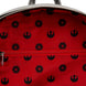 Poches latérales pratiques sur le sac à dos Loungefly Star Wars pour un rangement facile