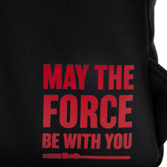 Intérieur avec doublure coordonnée imprimée du sac à dos Loungefly Star Wars Trilogie Préquelle