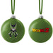 Boule de Noël Dragon Ball Z Cell avec un design détaillé et couleurs vives, vue rapprochée