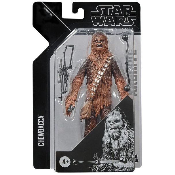Figurine Chewbacca articulée de 15 cm de la série Star Wars The Black Series par HASBRO vue de face