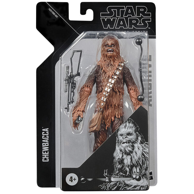 Figurine Chewbacca articulée de 15 cm de la série Star Wars The Black Series par HASBRO vue de face