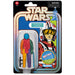 Figurine Luke Skywalker articulée 9,5cm de la Star Wars Retro Collection par HASBRO vue de face avec accessoires