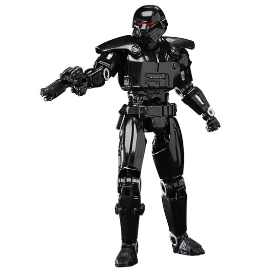 Profil latéral de la figurine articulée Dark Trooper HASBRO de la série The Mandalorian
