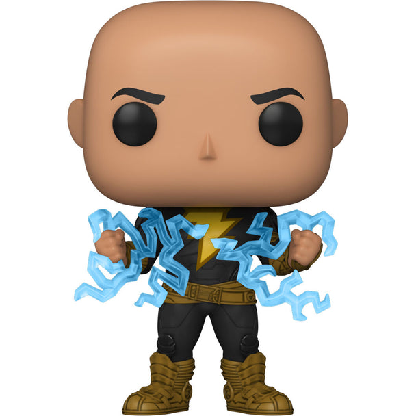 Détail de la tête et du visage de la figurine Black Adam Funko POP en vinyle