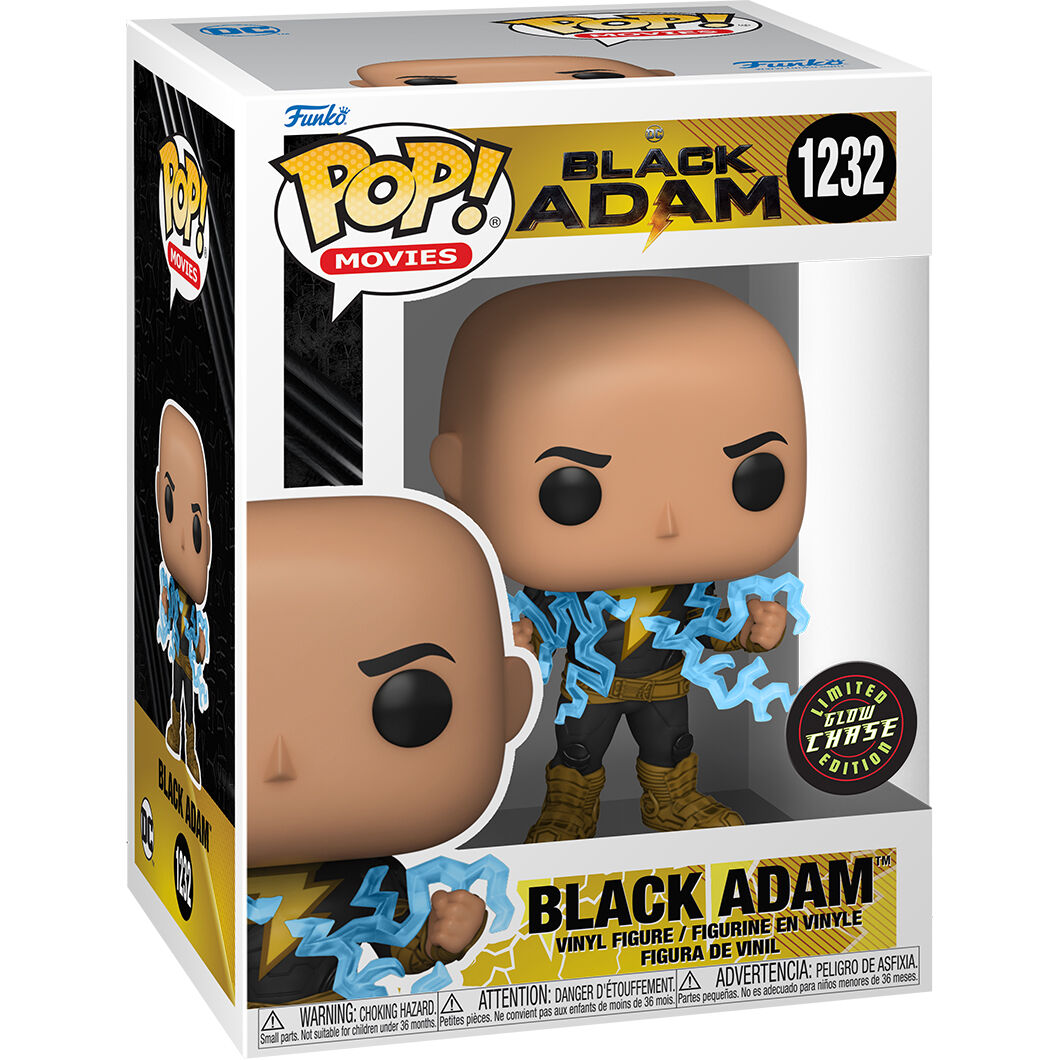 Emballage complet de la figurine Funko POP Black Adam avec l'édition spéciale Chase 5+1