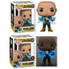 Figurine Funko POP Black Adam DC Comics vue de face dans sa boîte cadeau transparente
