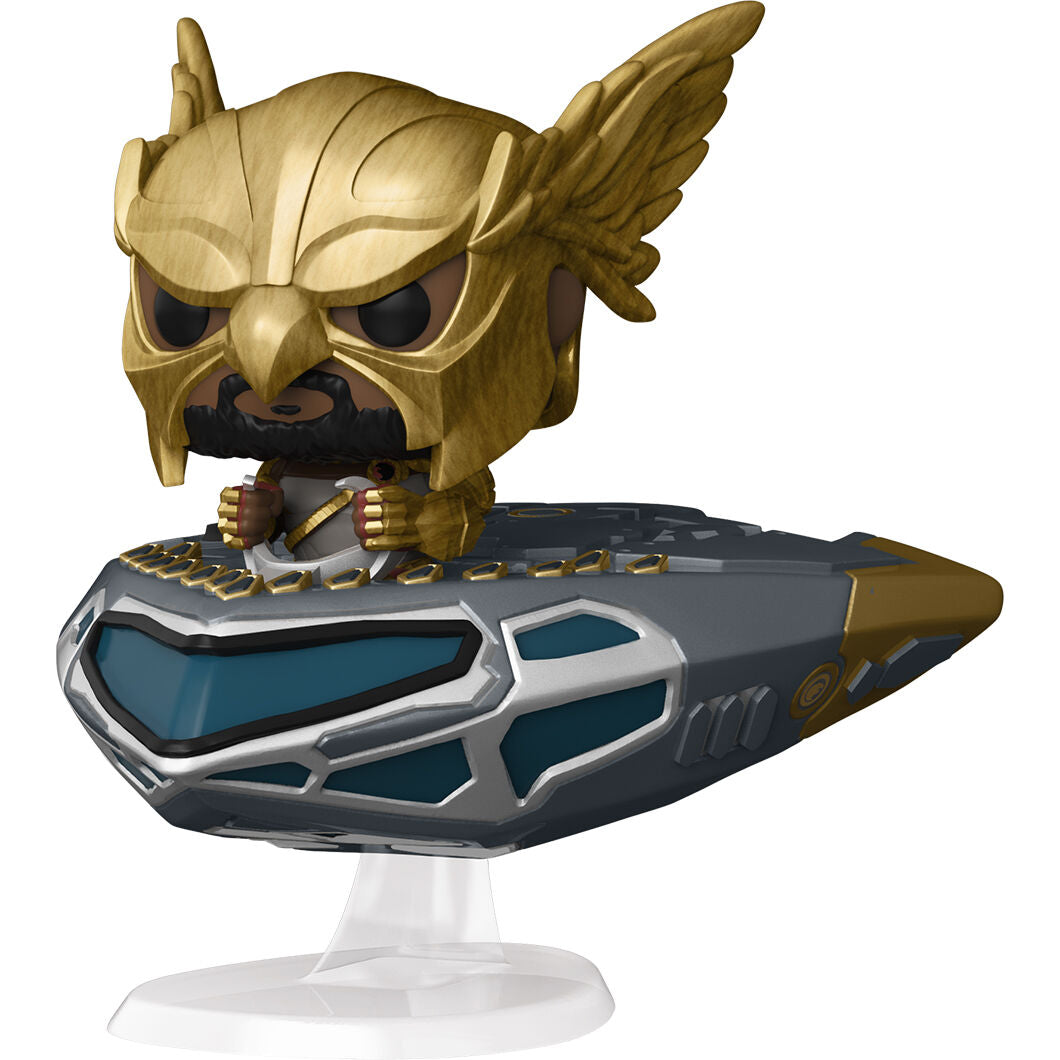 Figurine Hawkman en Cruiser de la collection POP FUNKO DC Comics avec ailes déployées