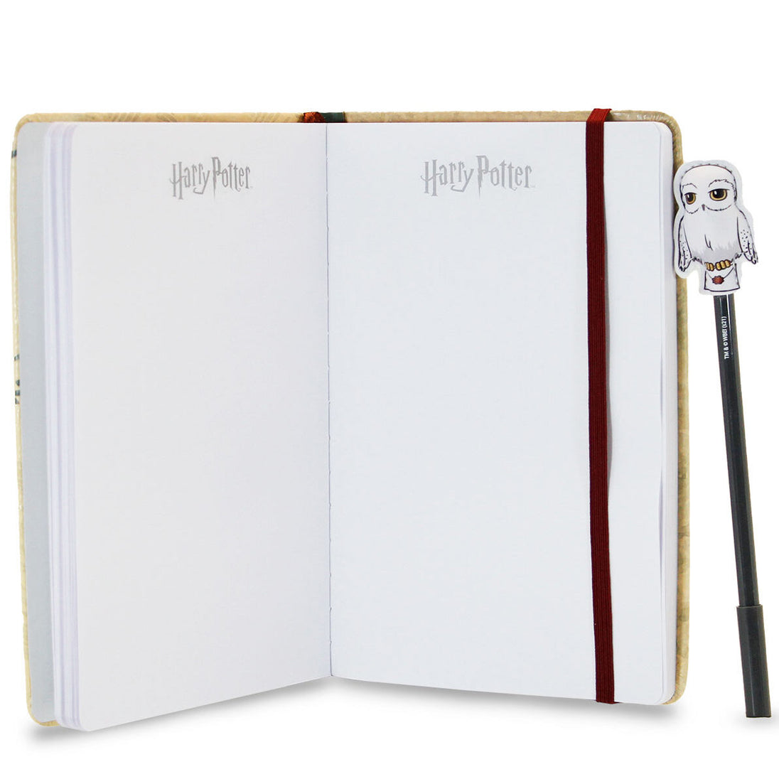 Stylo décoratif Harry Potter avec silhouette Hedwig en haut du stylo