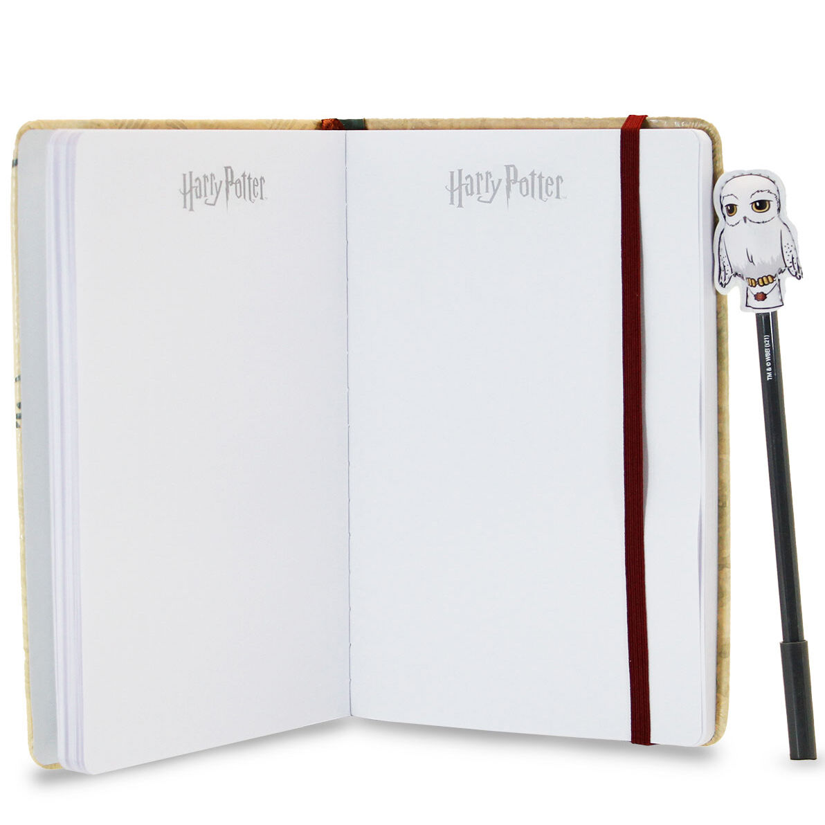 Stylo décoratif Harry Potter avec silhouette Hedwig en haut du stylo