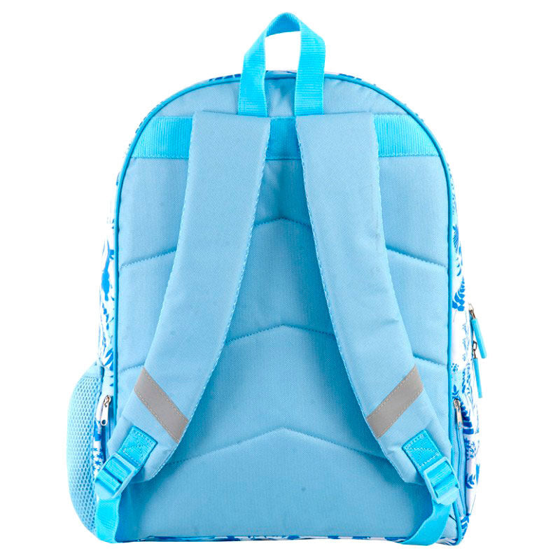 Double compartiment zippé du sac à dos Frozen 2 avec fermeture robuste et design enfant