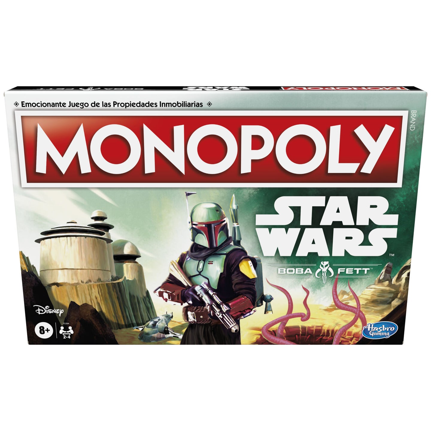 Détail des billets et jetons du jeu Monopoly Boba Fett Star Wars édition espagnole