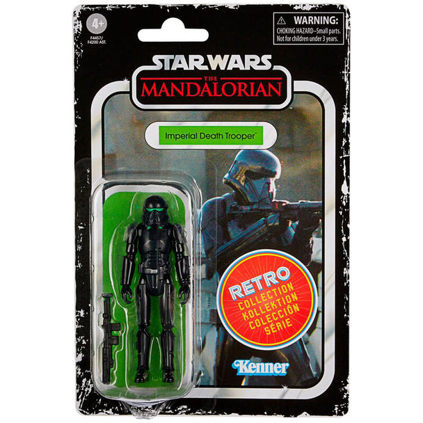 Figurine Imperial Death Trooper articulée de 9,5 cm vue de face avec accessoires