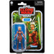 Présentation complète de la figurine Ahsoka Tano vintage 9,5 cm avec accessoires sur fond blanc