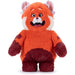 Peluche Turning Red posée sur fond neutre montrant sa taille idéale pour les enfants