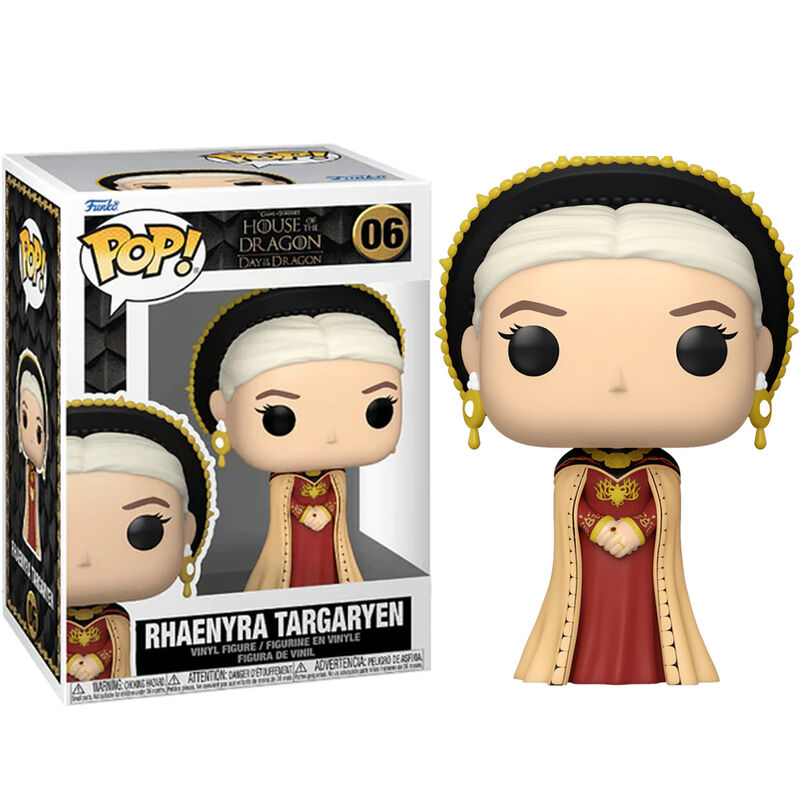 Figurine Funko POP Rhaenyra Targaryen en vinyle de 9 cm dans sa boîte cadeau officielle House of the Dragon