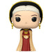 Zoom sur les détails de la figurine Rhaenyra Targaryen Funko POP avec ses couleurs vives et design soigné